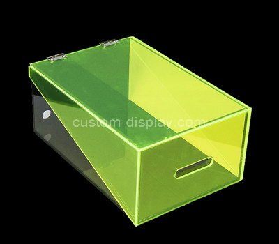 Custom green acrylic shoe box
