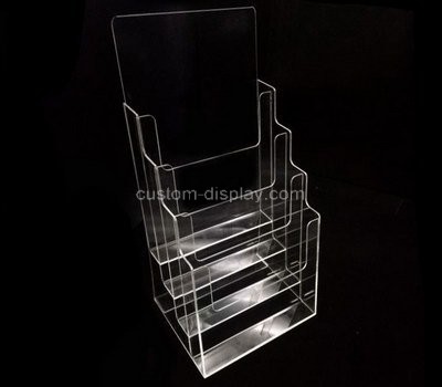 Custom 4 tiered clear acrylic leaflet holders