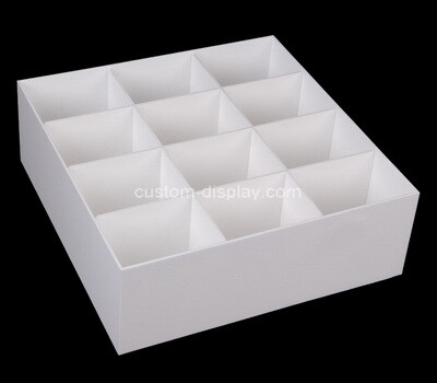 Custom 12 grids plexiglass organizer box