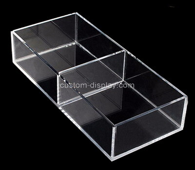 Custom 2 grids clear plexiglass holder display boxes