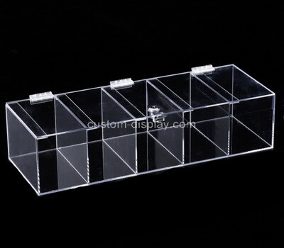 Custom 5 grids clear plexiglass display case, acrylic display case
