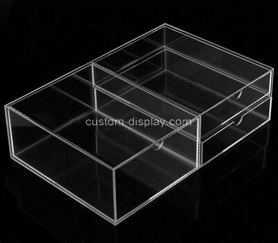 Custom clear acrylic 3 drawers display case