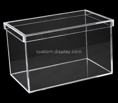 Custom acrylic storage box lucite organizer with lid