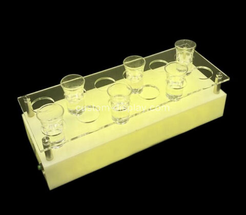 Acrylic bar shotglass holder plexiglass KTV shotglass holder