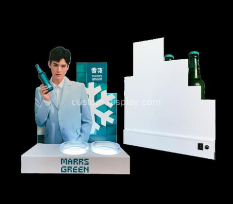 Acrylic beer display stand plexiglass beer retail displays