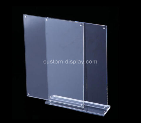 Acrylic magnetic sign holder plexiglass sign holder