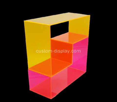 Colorful acrylic display stand plexiglass display shelf