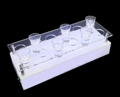 Acrylic KTV shotglass holder plexiglass bar shotglass holder