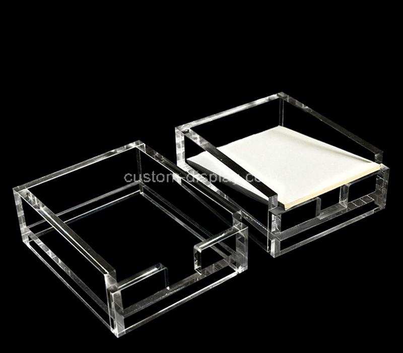 Custom acrylic notepad tray holder