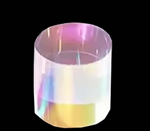 Custom wholesale rainbow acrylic round block