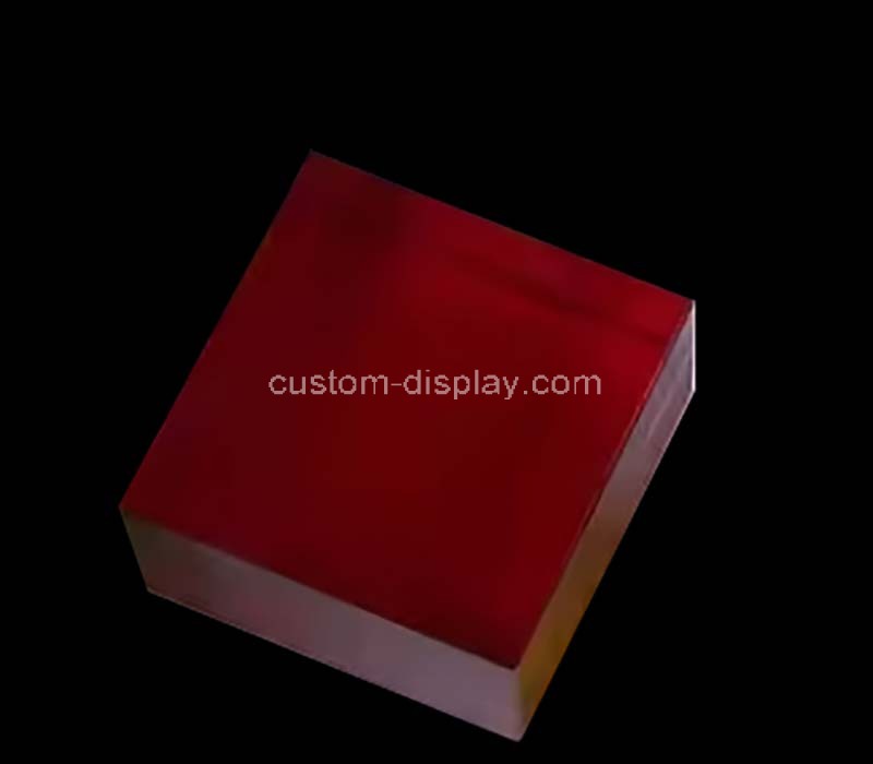 Custom wholesale red acrylic block