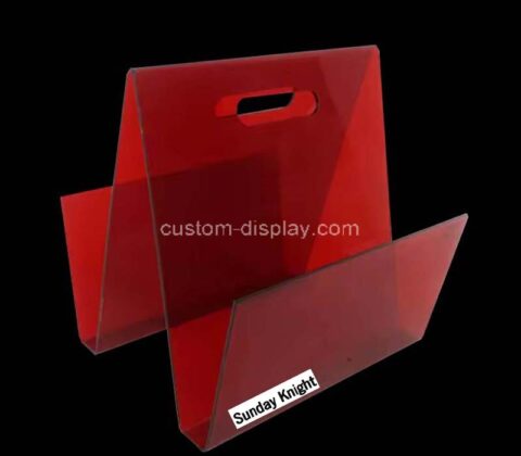 Custom wholesale acrylic W shape magzine holder