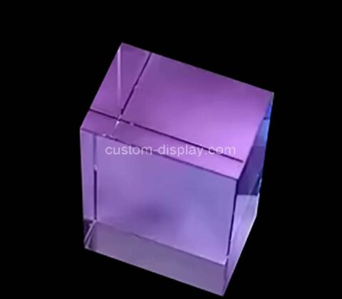 Custom wholesale translucent purple acrylic block