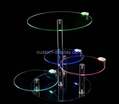Custom acrylic cupcake stand with LED light