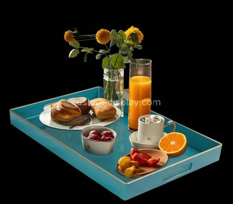 Custom wholesale acrylic breakfast serving tray