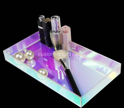 Custom wholesale acrylic beauty organizer tray