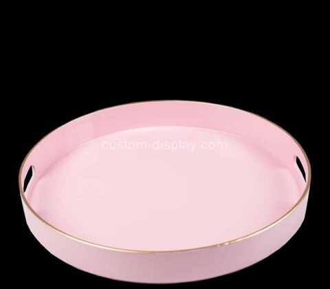Custom wholesale acrylic round serving tray