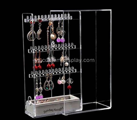 Custom wholesale acrylic earrings storage display box