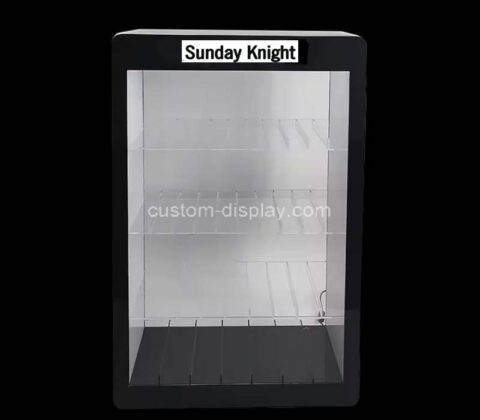 Custom wholesale acrylic 4 tiers dustproof lighting display cabinet