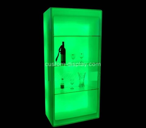 Custom wholesale acrylic retail wine LED display cabinet