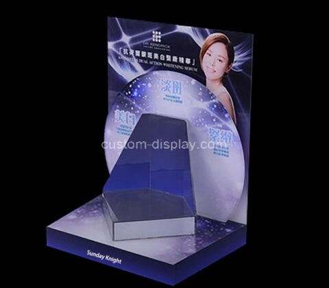 Custom wholesale acrylic countertop skincare display props