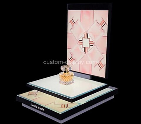 Custom wholesale acrylic LED perfume display props