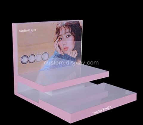 Custom wholesale acrylic cosmetic display shelf