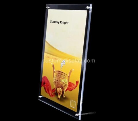 Custom wholesale acrylic display table sign stand