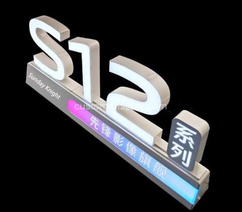 Custom wholesale acrylic luminous character advertising sign