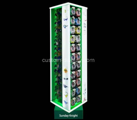 Custom wholesale acrylic retail LED display cabinet