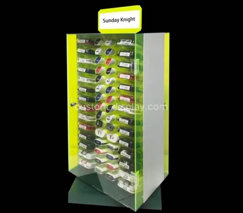 Custom wholesale acrylic phone chargers LED display cabinet