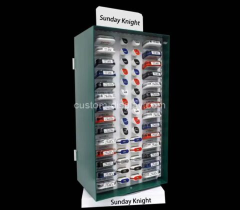 Custom acrylic phone chargers LED display cabinet