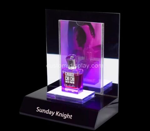 Wholesale custom acrylic retail perfume LED display prop