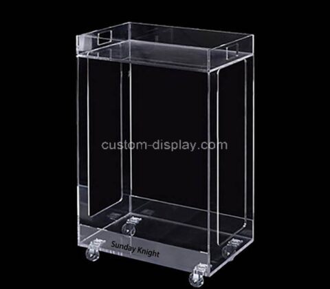 Custom wholesale acrylic kitchen bar cart with wheels