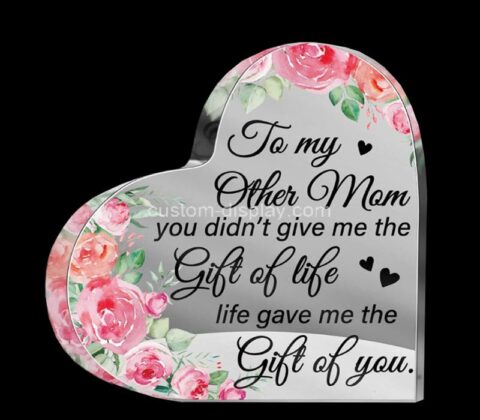 Wholesale custom acrylic best Mom plaque gift