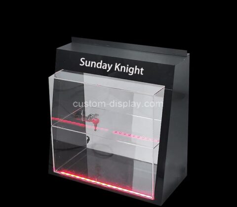 Wholesale custom acrylic retail lockable LED showcase