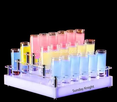 Wholesale custom acrylic nightclub party LED serving tray